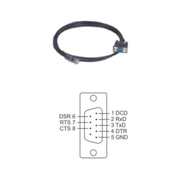 8-poliges serielles RJ45-DB9-Stecker-Kabel Abschirmung (1,5m) CBL-RJ45SM9-150