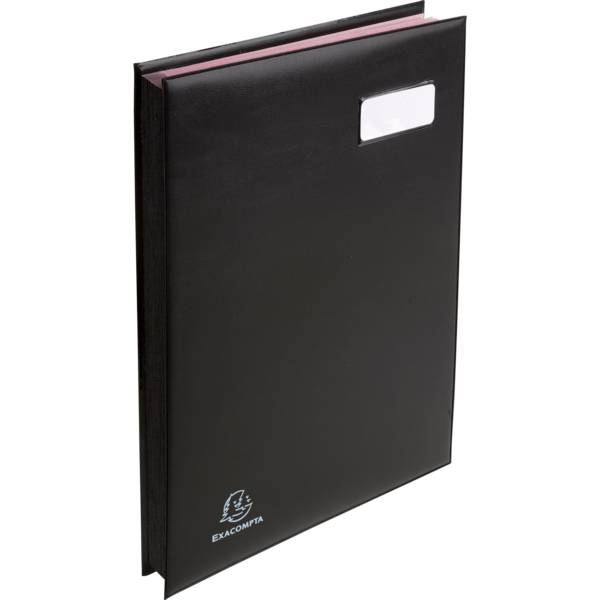 Exacompta Unterschriftenmappe L'Expanse 24 Fächer Format 24x32cm Schwarz 654765E