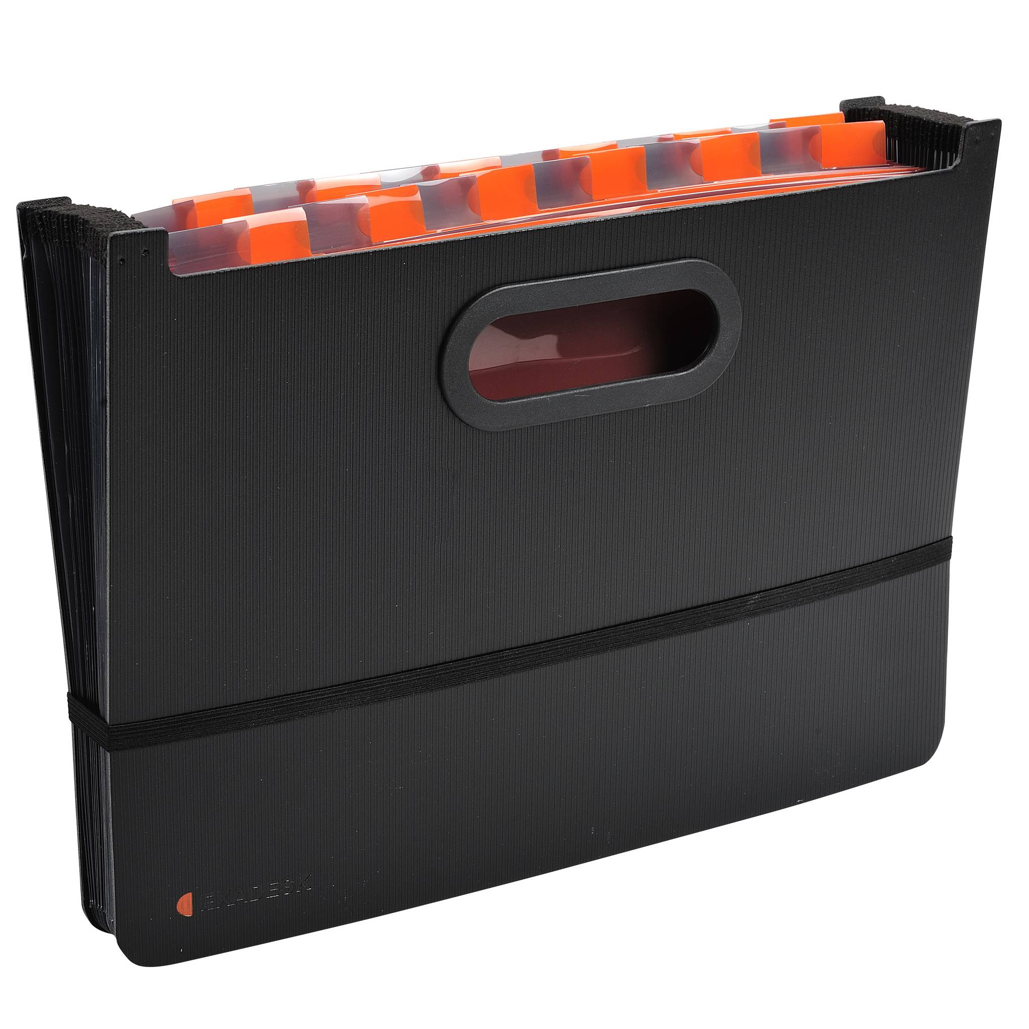 Exacompta 4x Fächermappe dehnbar 24 Fächer Exadesk Exactive A4 Schwarz 58934E-1