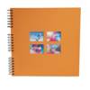 Exacompta 15117E Spiralfotoalbum MILANO 32x32 cm, 60 schwarze Seiten - Orange