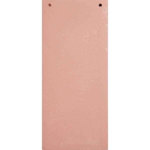 Exacompta 12x 100 Trennstreifen 2-fach gelocht RC Kart 105x240mm Rosa 13435B