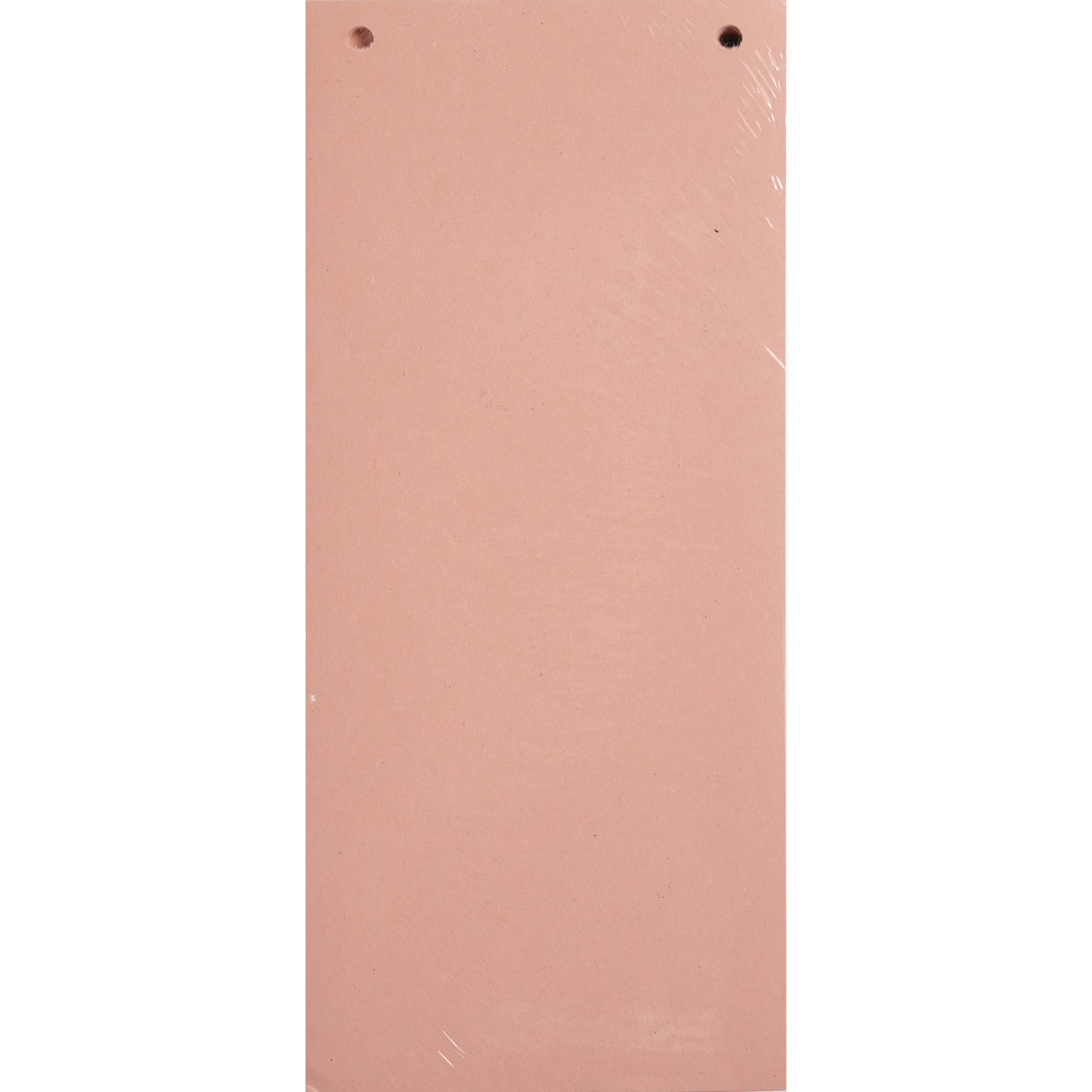 Exacompta 12x 100 Trennstreifen 2-fach gelocht RC Kart 105x240mm Rosa 13435B-0
