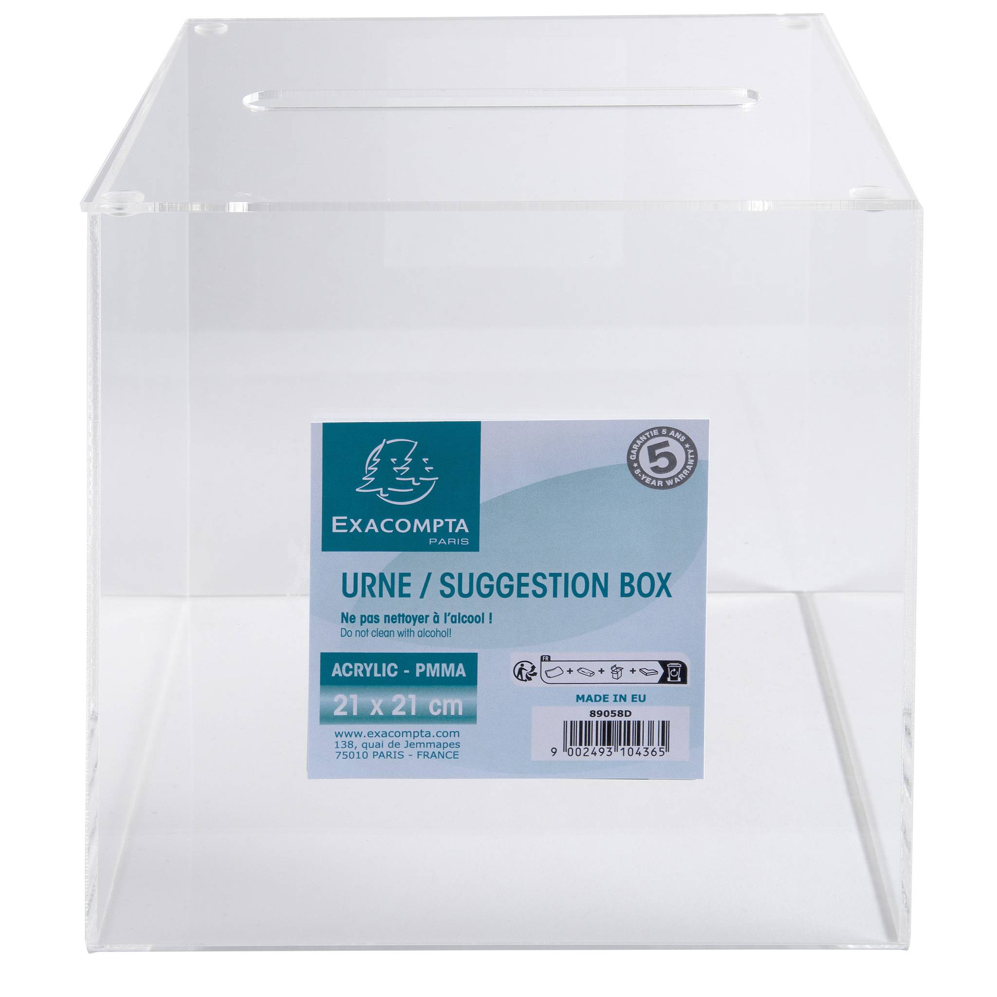 Einwurfbox 89058D 21x21x21cm glasklar-1
