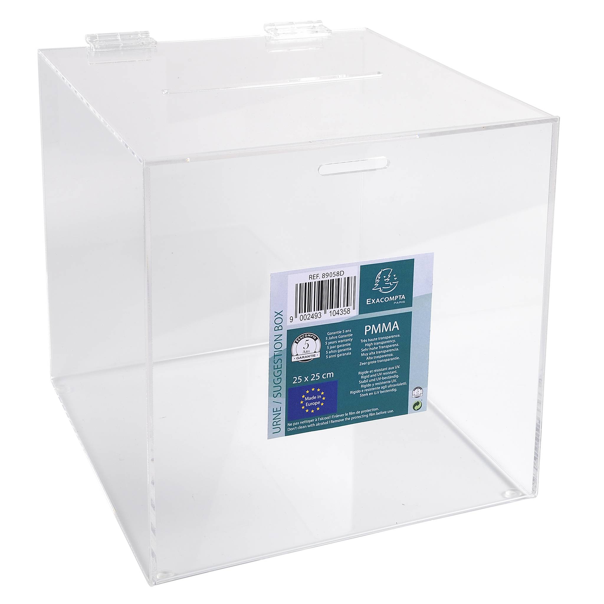 Einwurfbox 89058D 21x21x21cm glasklar-2