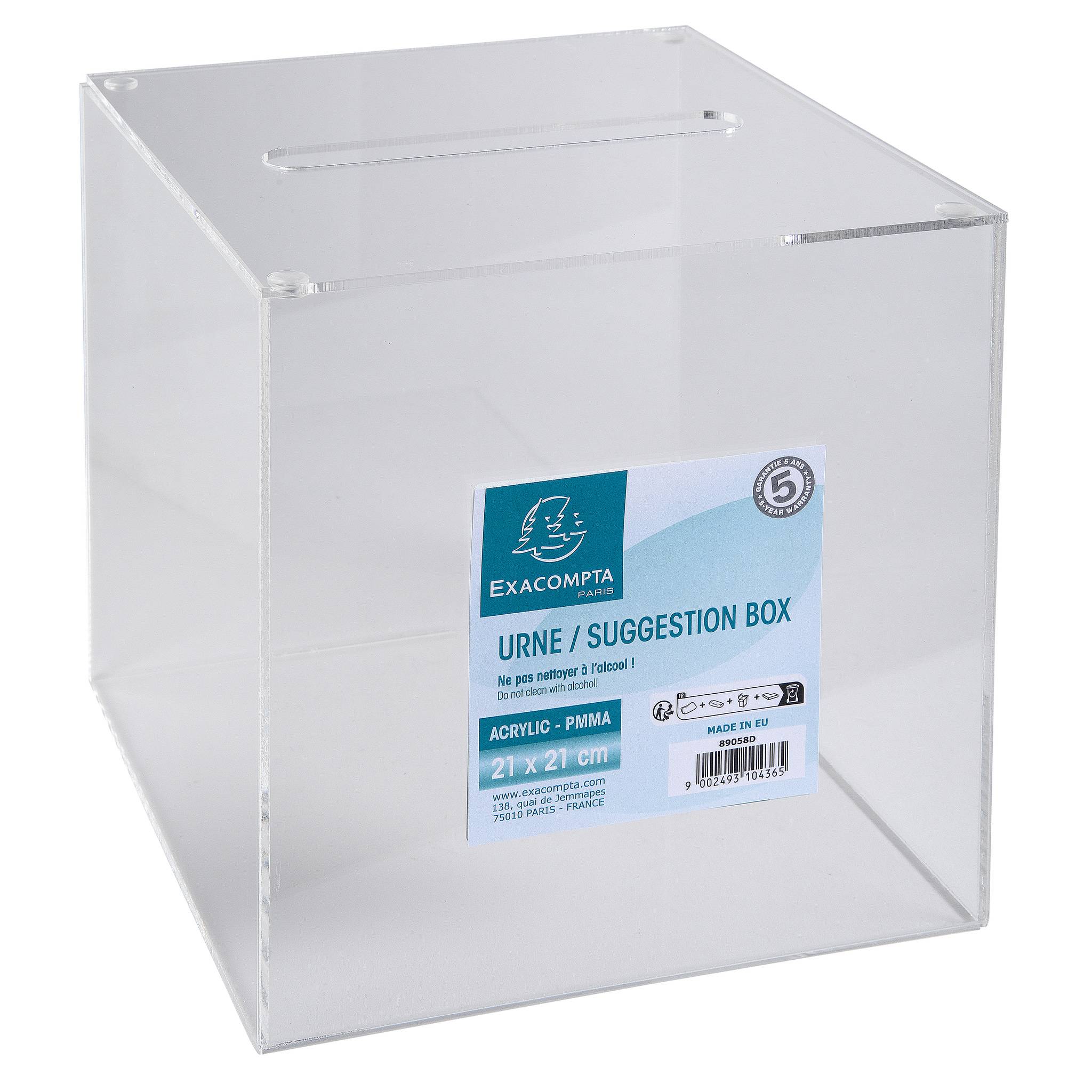 Einwurfbox 89058D 21x21x21cm glasklar-3
