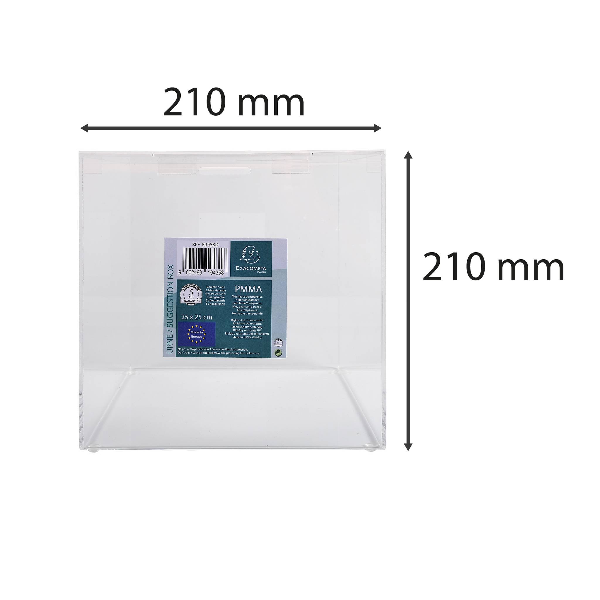 Einwurfbox 89058D 21x21x21cm glasklar-4