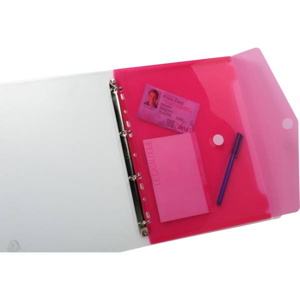 Exacompta 10x Pack 5 Prospekttaschen, gelocht, aus PP, A4, sortiert, 57380E