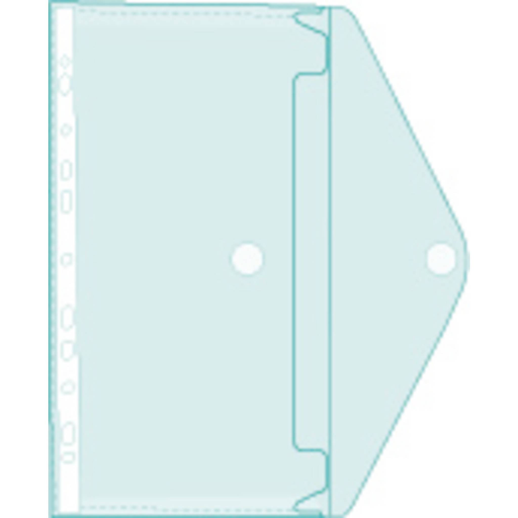 Exacompta 10x Pack 5 Prospekttaschen, gelocht, aus PP, A4, sortiert, 57380E-2