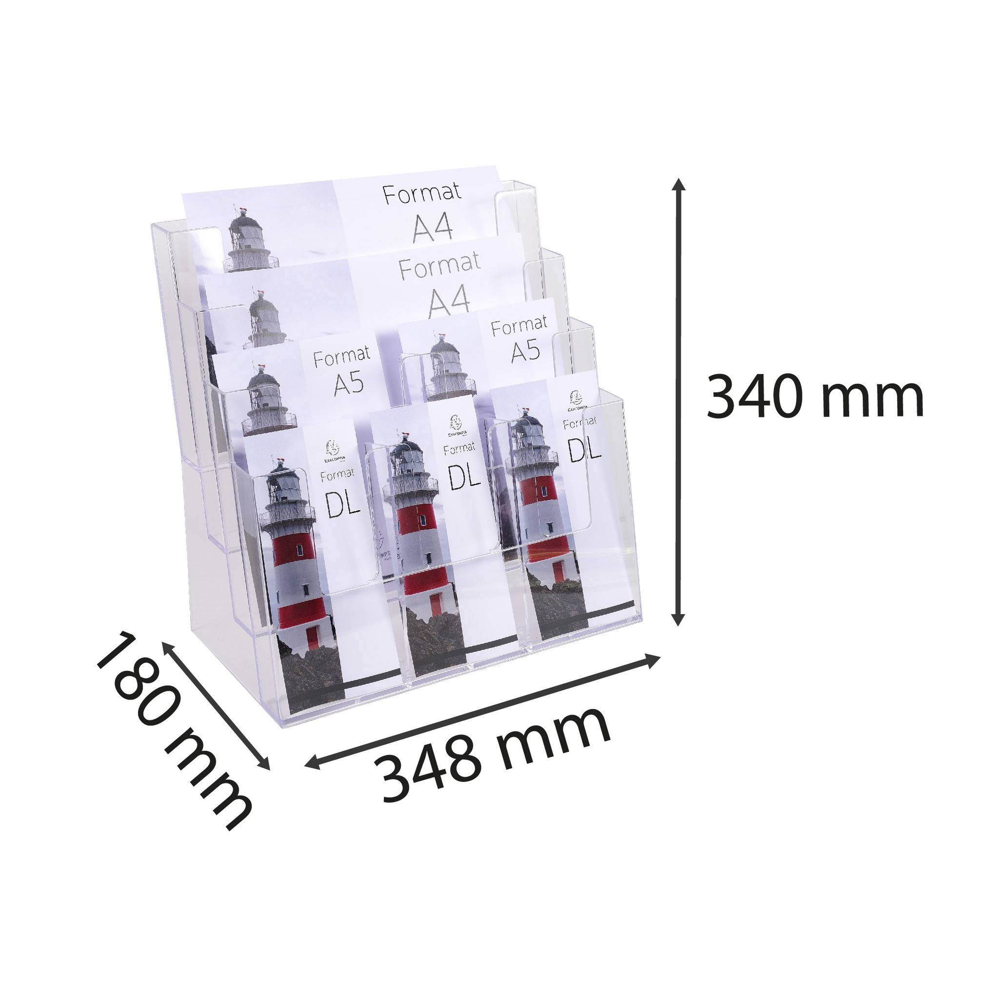 Exacompta Prospekthalter Office 74258D variable Fächer-4