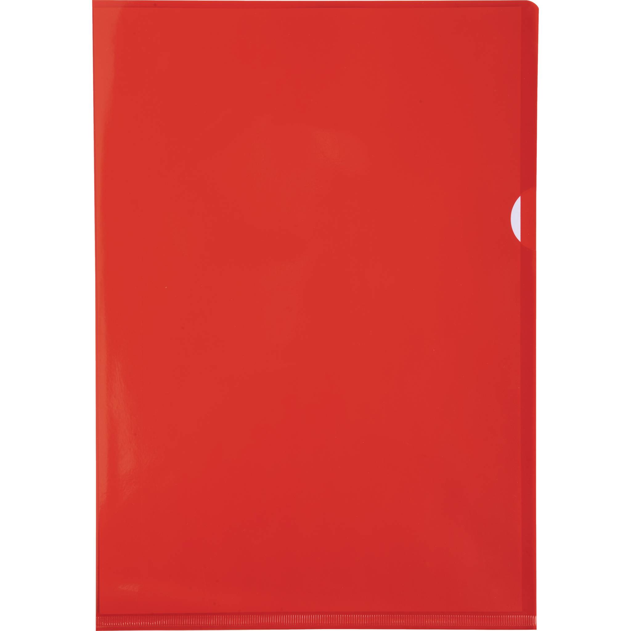 Exacompta Pack 100 Aktensichthüllen glattem, festem PVC 130µ, A4, Rot, 661275E-0