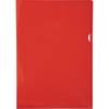 Exacompta Pack 100 Aktensichthüllen glattem, festem PVC 130µ, A4, Rot, 661275E