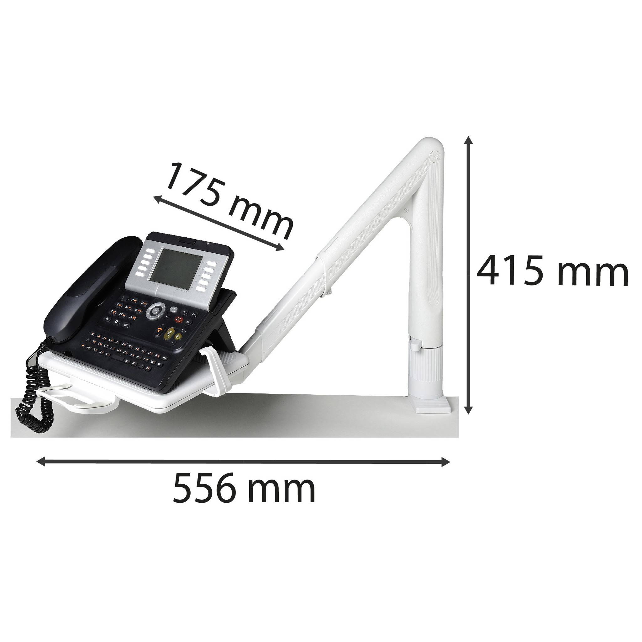 Telefon-Schwenkarm lichtgrau-2