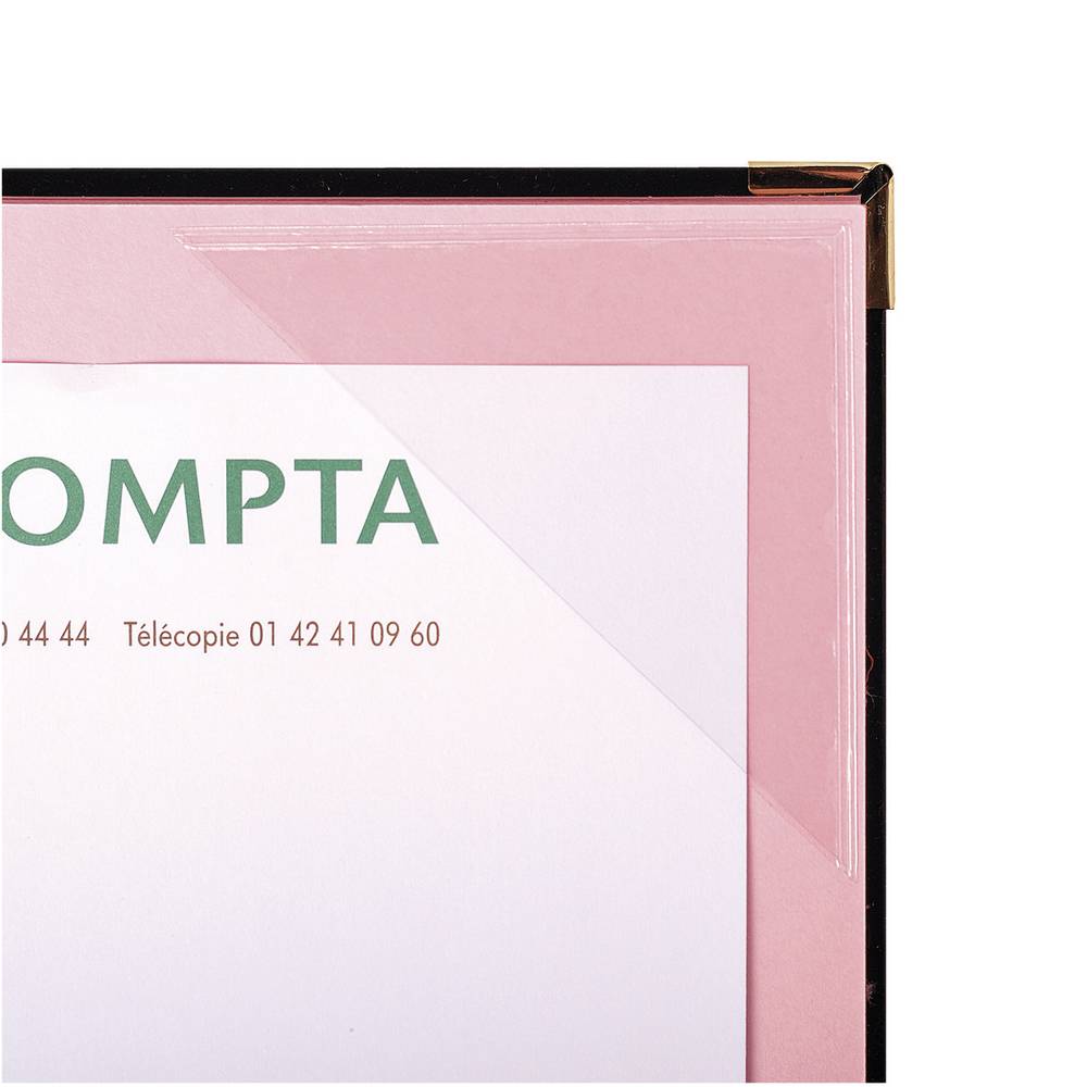 Exacompta 654779E Unterschriftenmappe L'Expanse, 24 Fächer, Format 24x32cm - Bordeauxrot-2
