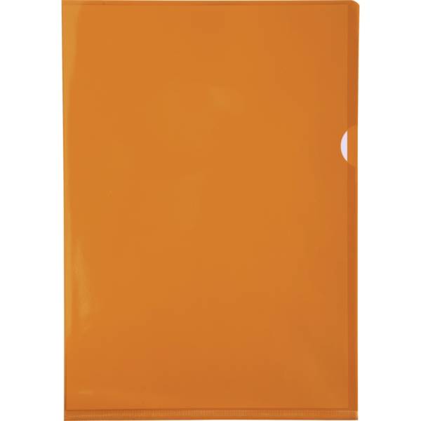 Exacompta Pack 100 Aktensichthüllen glattem festem PVC 130µ A4 Orange 661245E