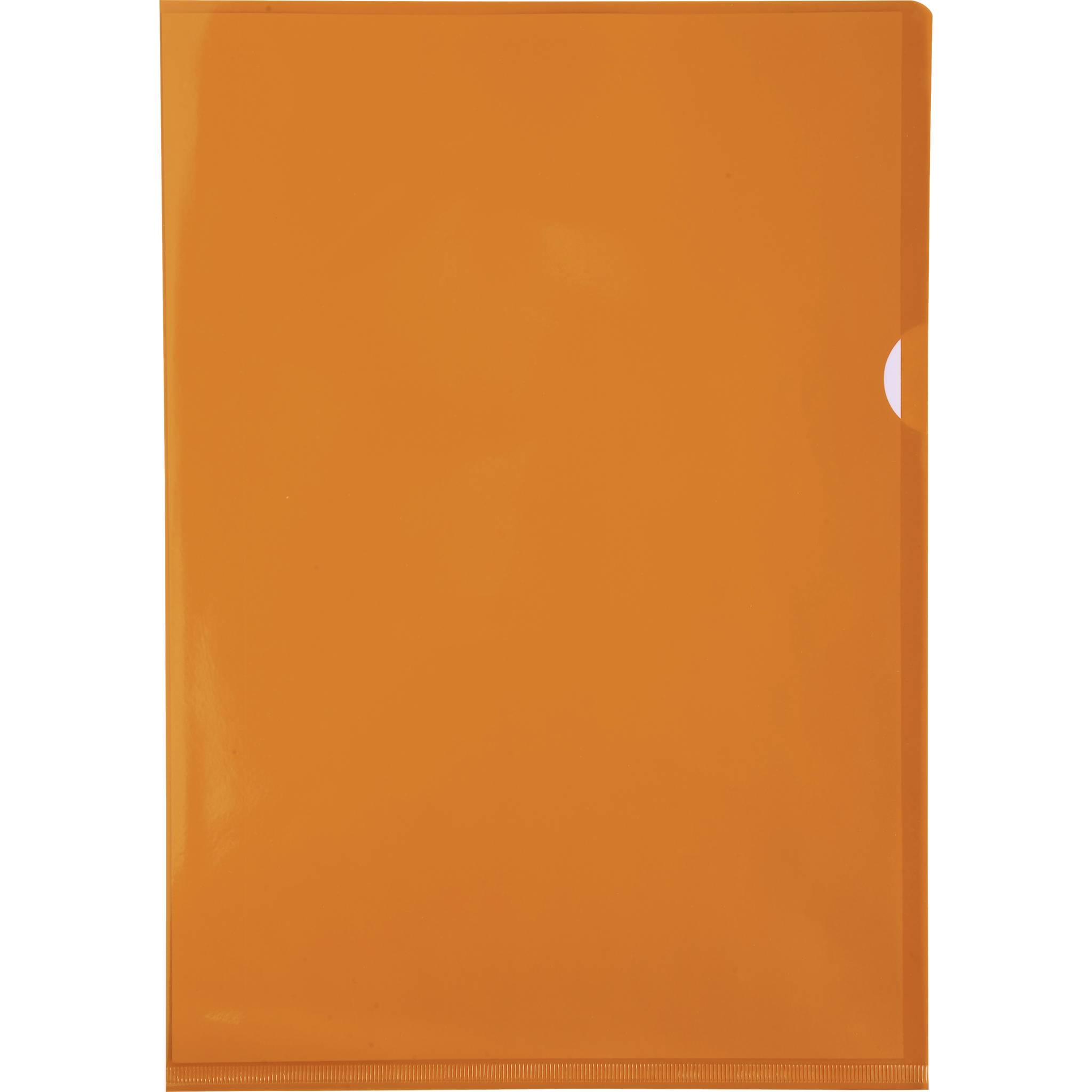 Exacompta Pack 100 Aktensichthüllen glattem festem PVC 130µ A4 Orange 661245E-0