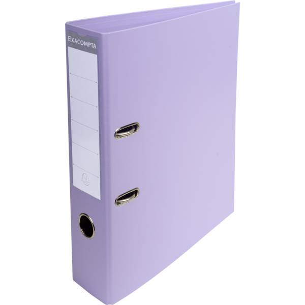Exacompta 10x Ordner Prem'Touch PVC Rücken 70mm 32x29cm A4 Maxi Flieder 53707E