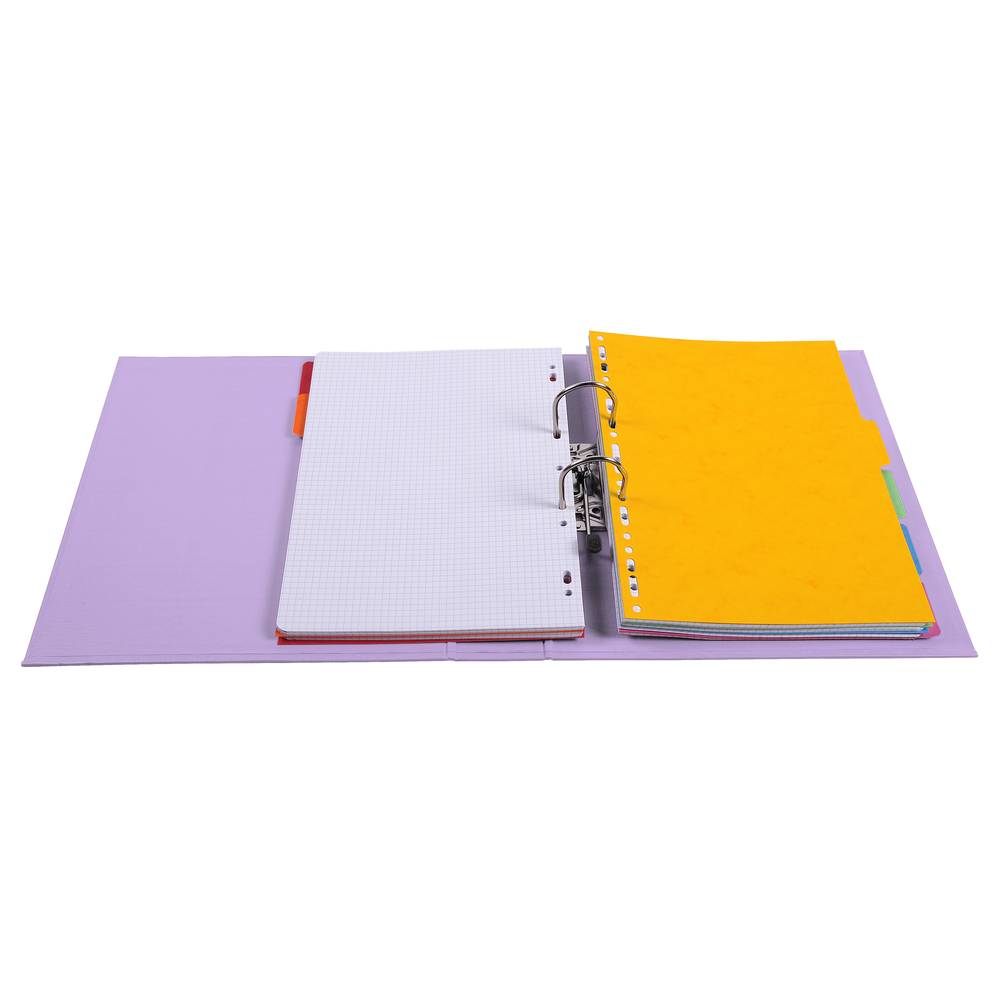 Exacompta 10x Ordner Prem'Touch PVC Rücken 70mm 32x29cm A4 Maxi Flieder 53707E-1