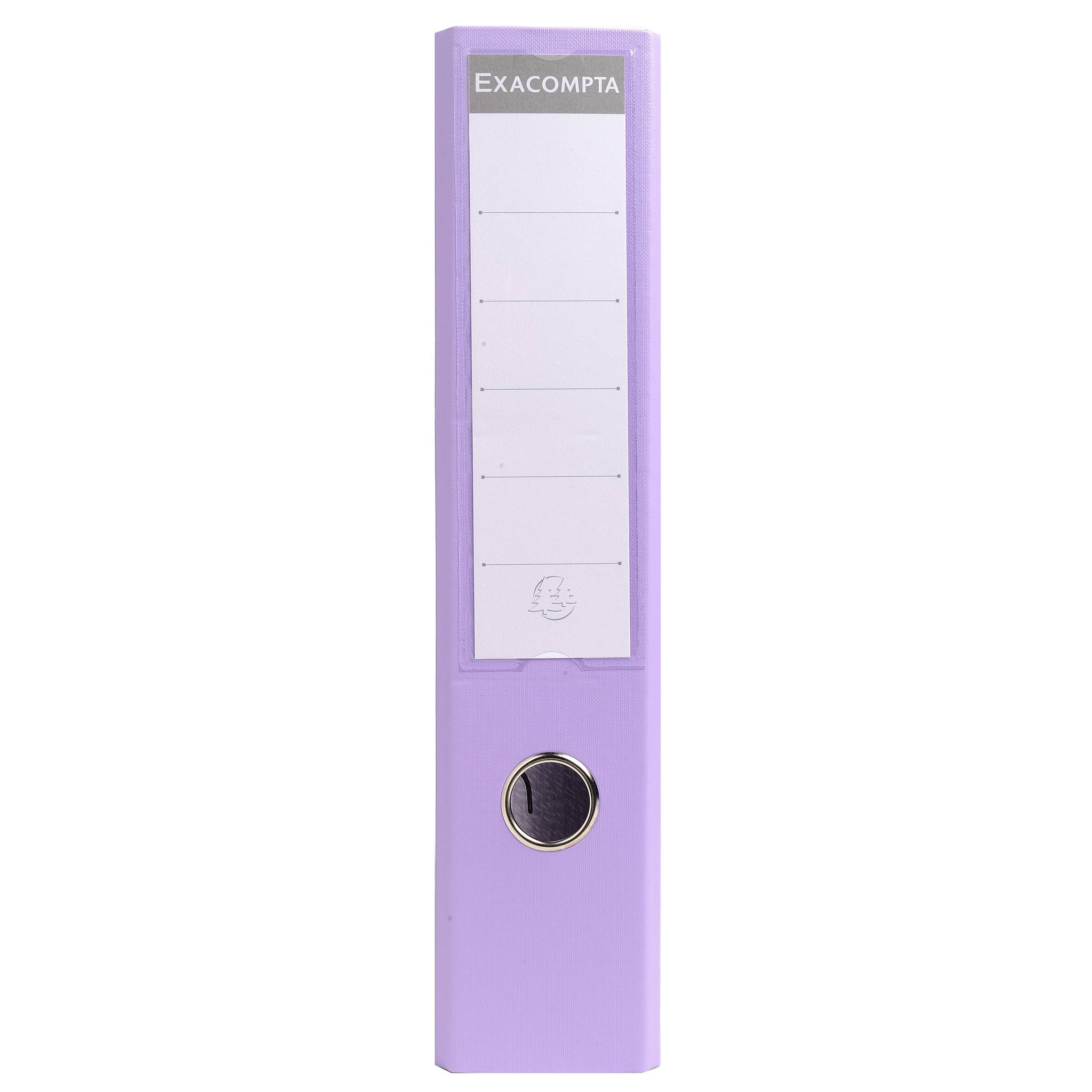 Exacompta 10x Ordner Prem'Touch PVC Rücken 70mm 32x29cm A4 Maxi Flieder 53707E-3