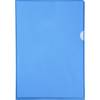 Exacompta Pack 100 Aktensichthüllen glattem festem PVC 130µ A4 Blau 661225E