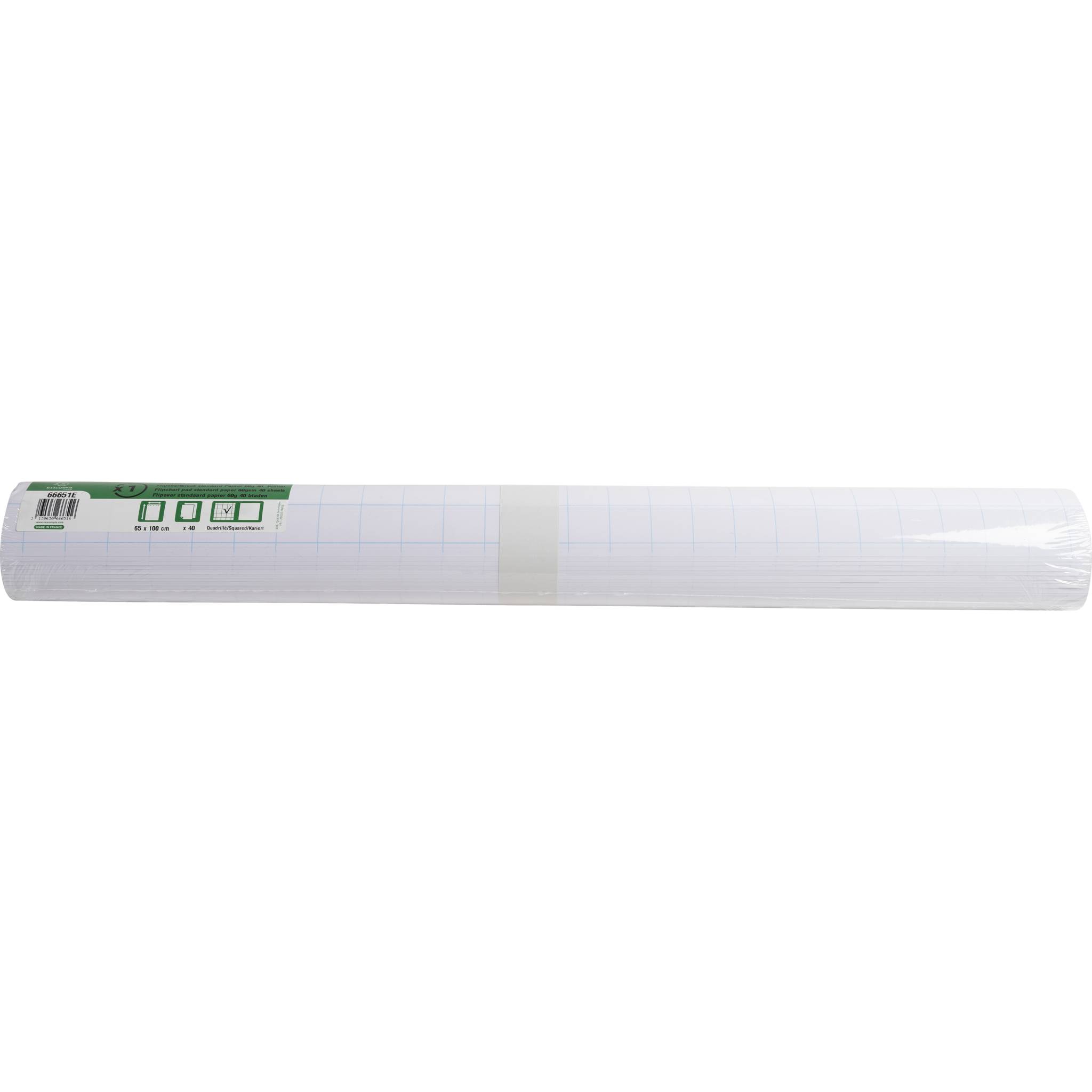Exacompta 5x Flipchartblock Mikroperforierung kariert 40 Blatt 65x100cm 66651E-0