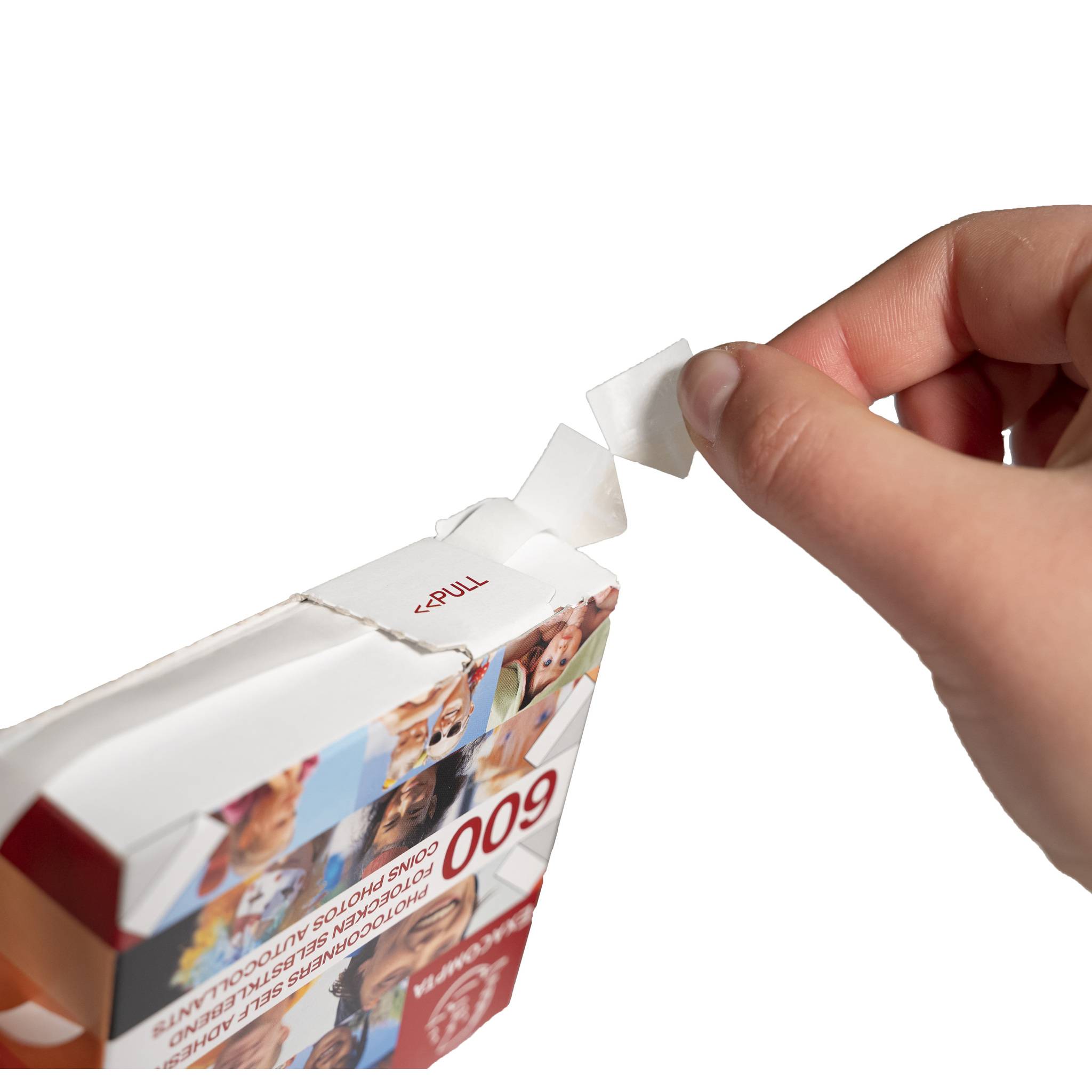 Exacompta 10x Packung mit 600 selbstklebenden Fotoecken - Kristall - 12990E-3