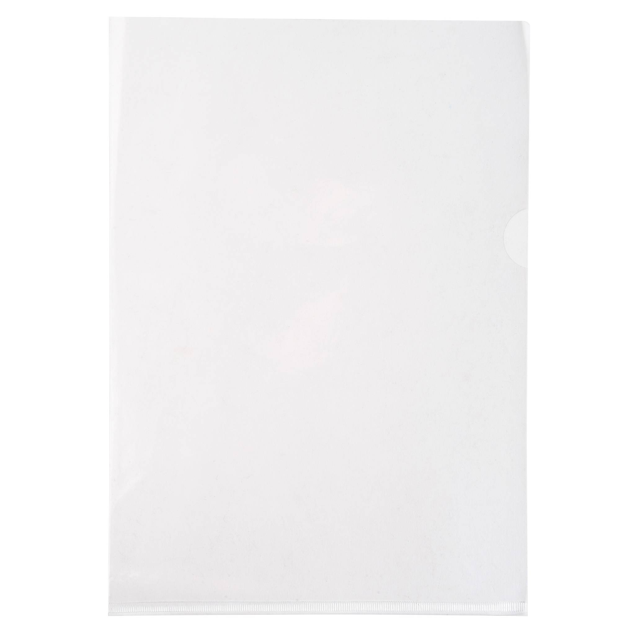 Exacompta Pack 100 Aktensichthüllen glattem festem PVC 130µ A4 Kristall 661230E-2
