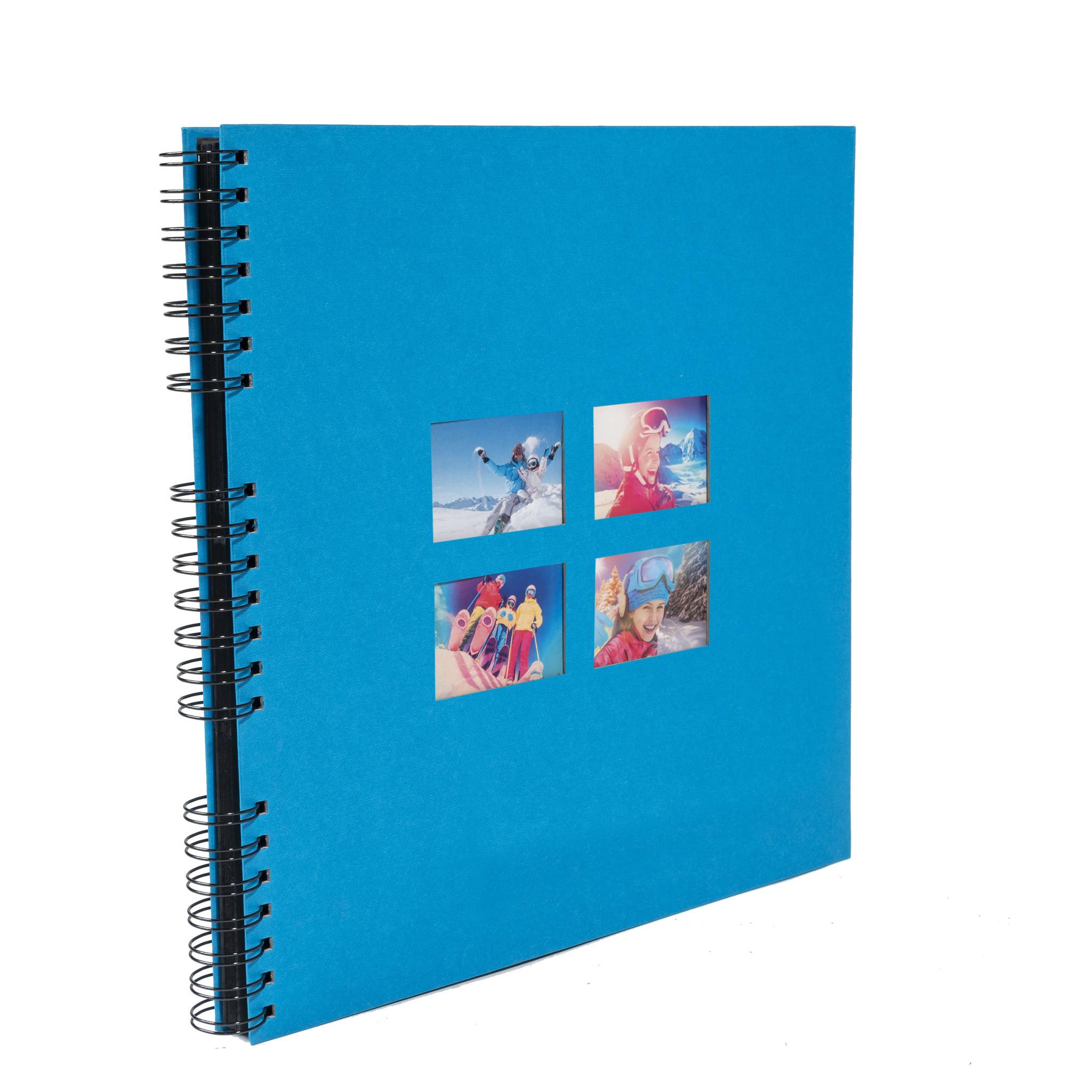 Exacompta Spiralfotoalbum MILANO 32x32 cm, 60 schwarze Seiten - Blau - 15115E-1