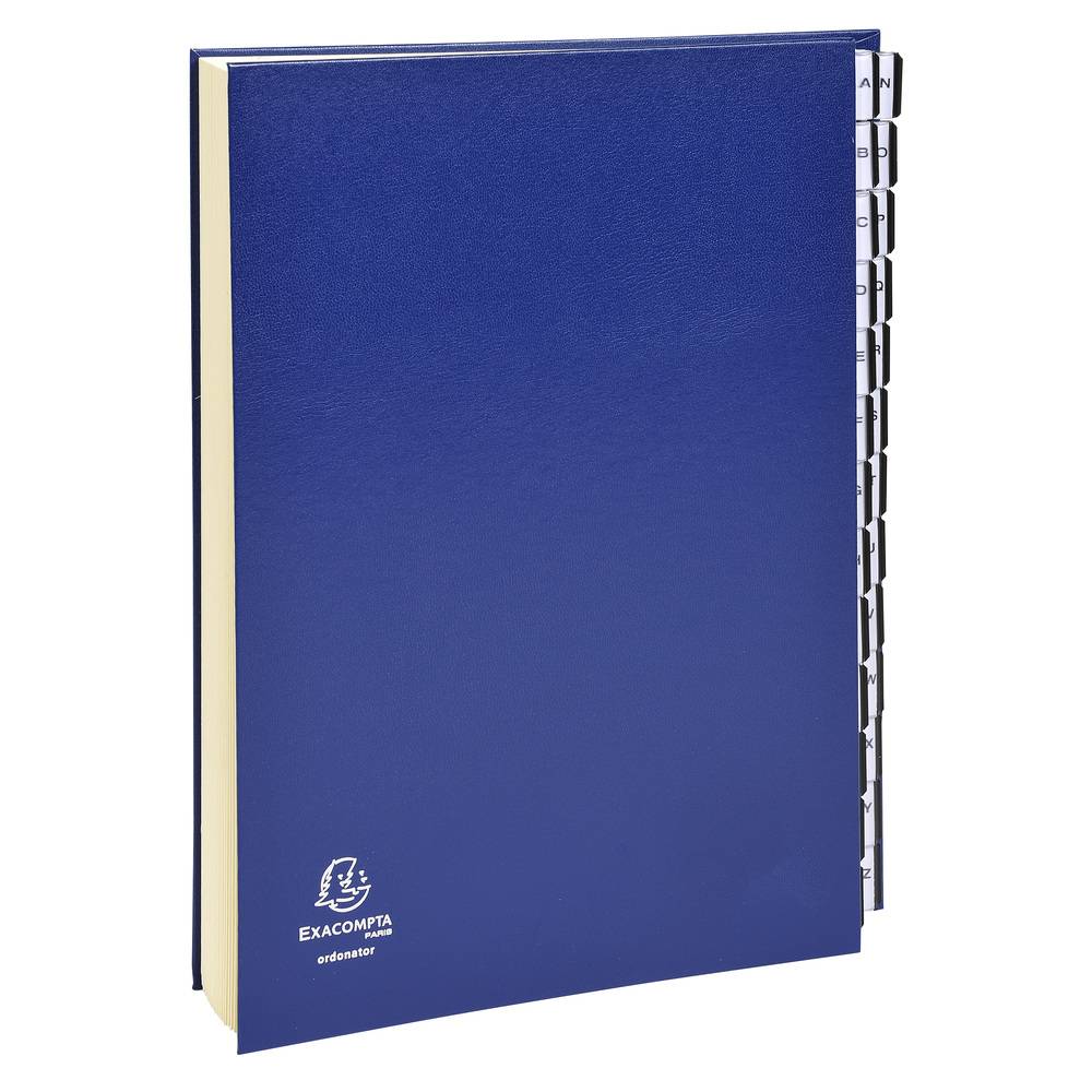 Exacompta Ordnungsmappe Deckel dehnbar 26 Fächer A-Z A4 Blau 621229E-1