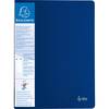 Exacompta 12x Sichtmappe Up Line PP Etikett 3 Seiten 40 Hüllen A4 Blau 88402E