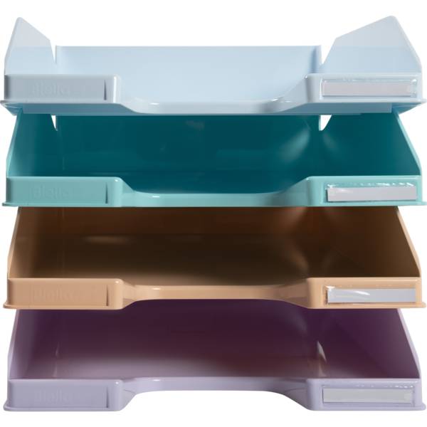 Exacompta Set mit 4 Briefablagen COMBO MIDI, Aquarel - sortiert - 113296SETD