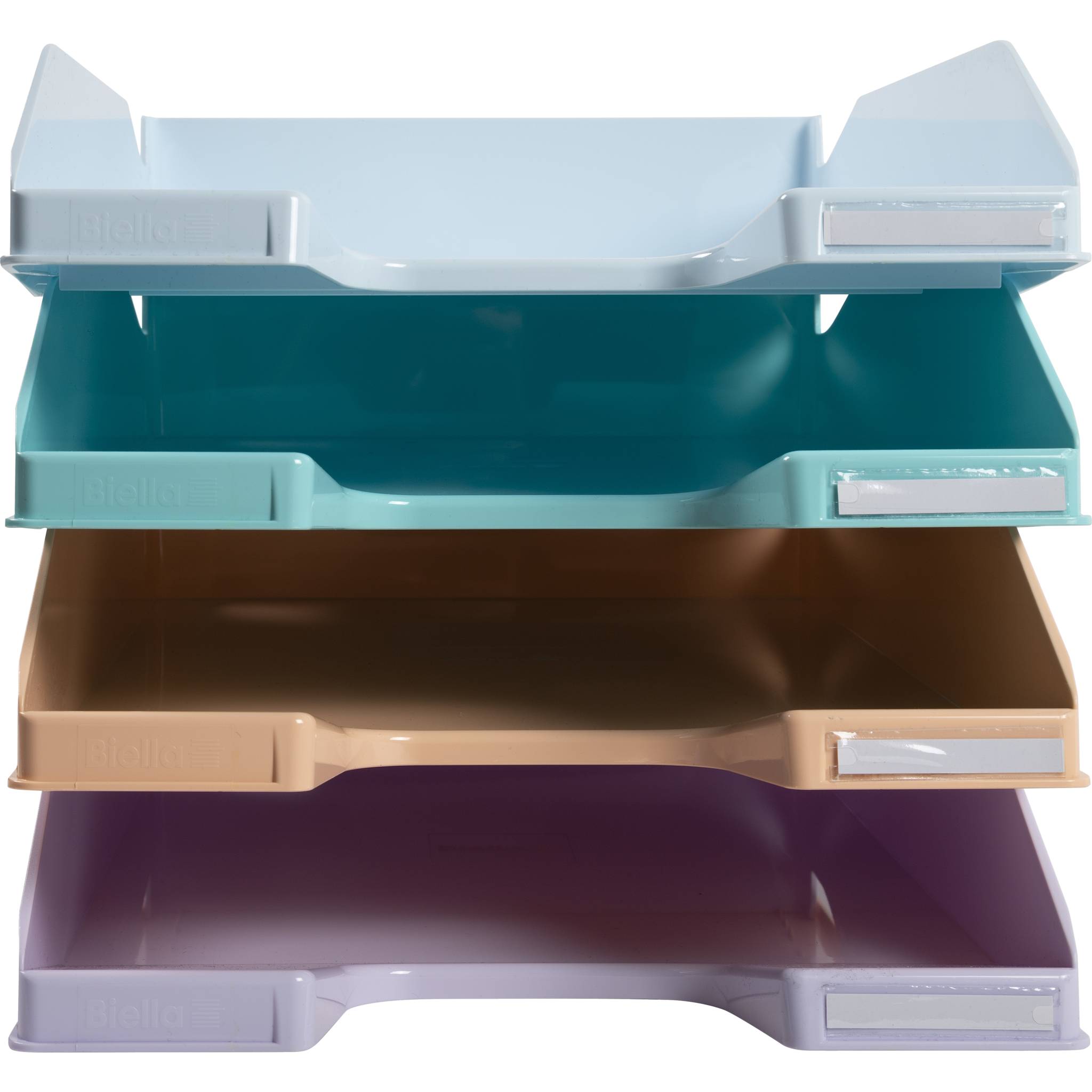 Exacompta Set mit 4 Briefablagen COMBO MIDI, Aquarel - sortiert - 113296SETD-0
