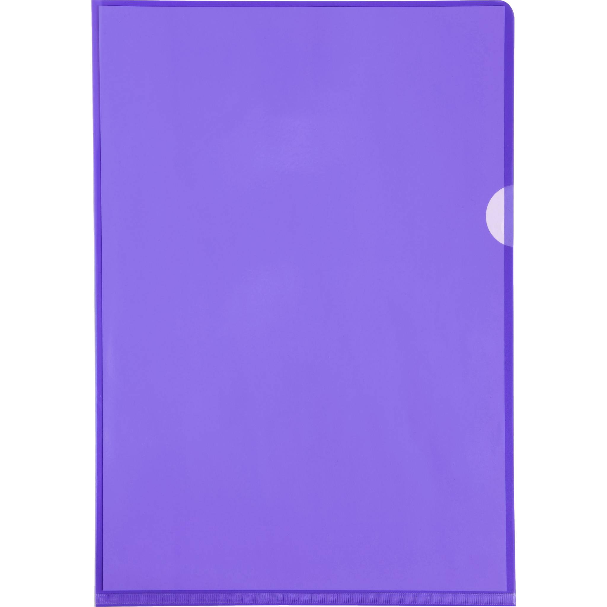 Exacompta Pack 100 Aktensichthüllen glattem festem PVC 130µ A4 Violett 661205E