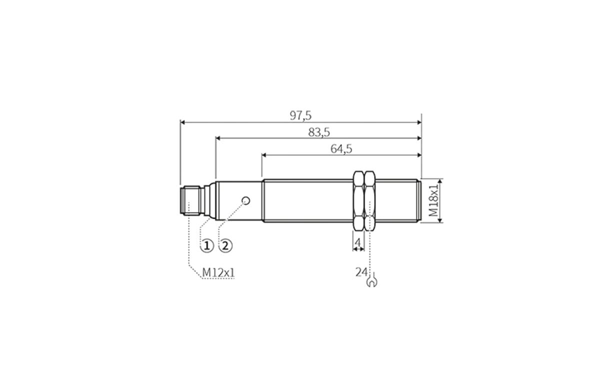 Ultraschallsensor M18 200-2200mm - M18x1 - AU015 - autosen-1