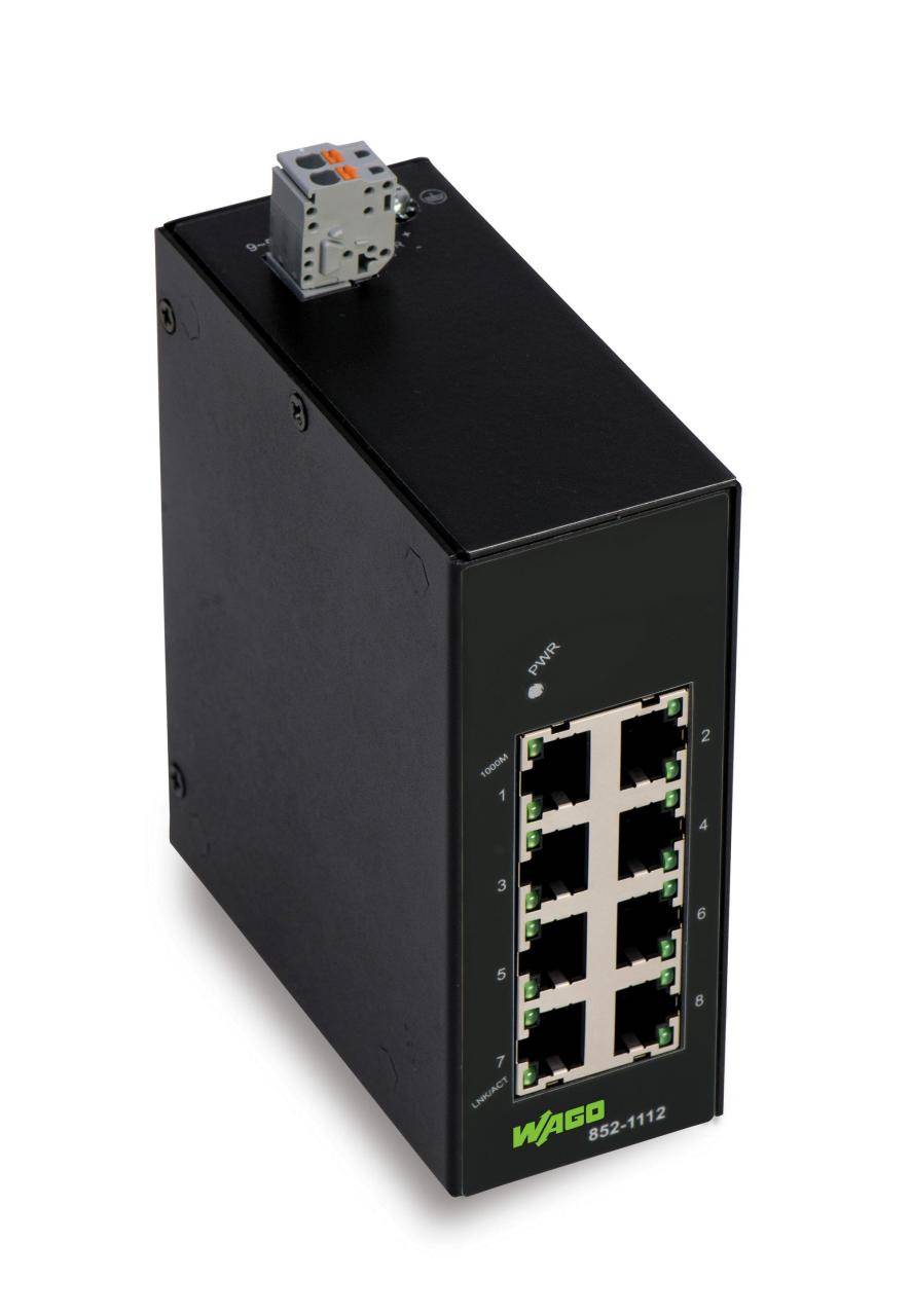 WAGO 852-1112 Industrial Ethernet Switch 8 Port 10 / 100 / 1000 MBit/s-1
