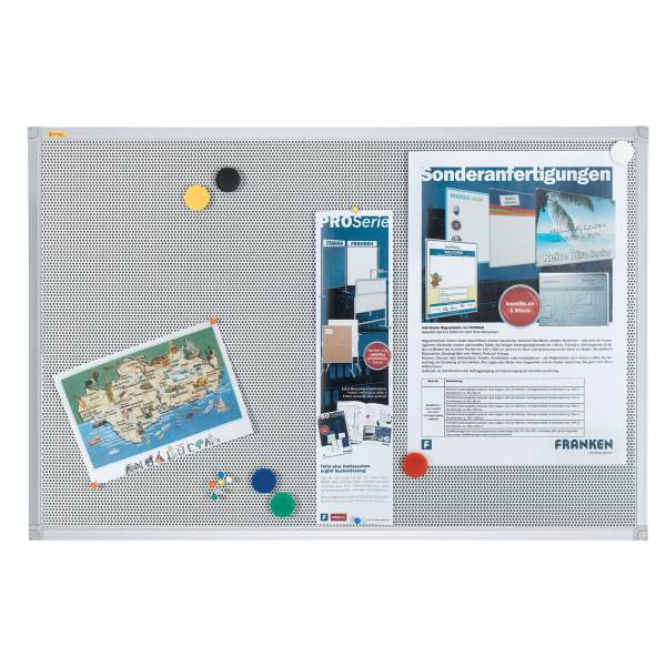 Pinntafel Pin n Mag 120x90cm silber/grau-2