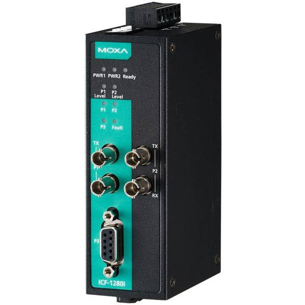 PROFIBUS zu Glasfaser-Konverter, Singlemode, 2 ST-Stecker, 0 bis 60°C ICF-1280I-S-ST-1
