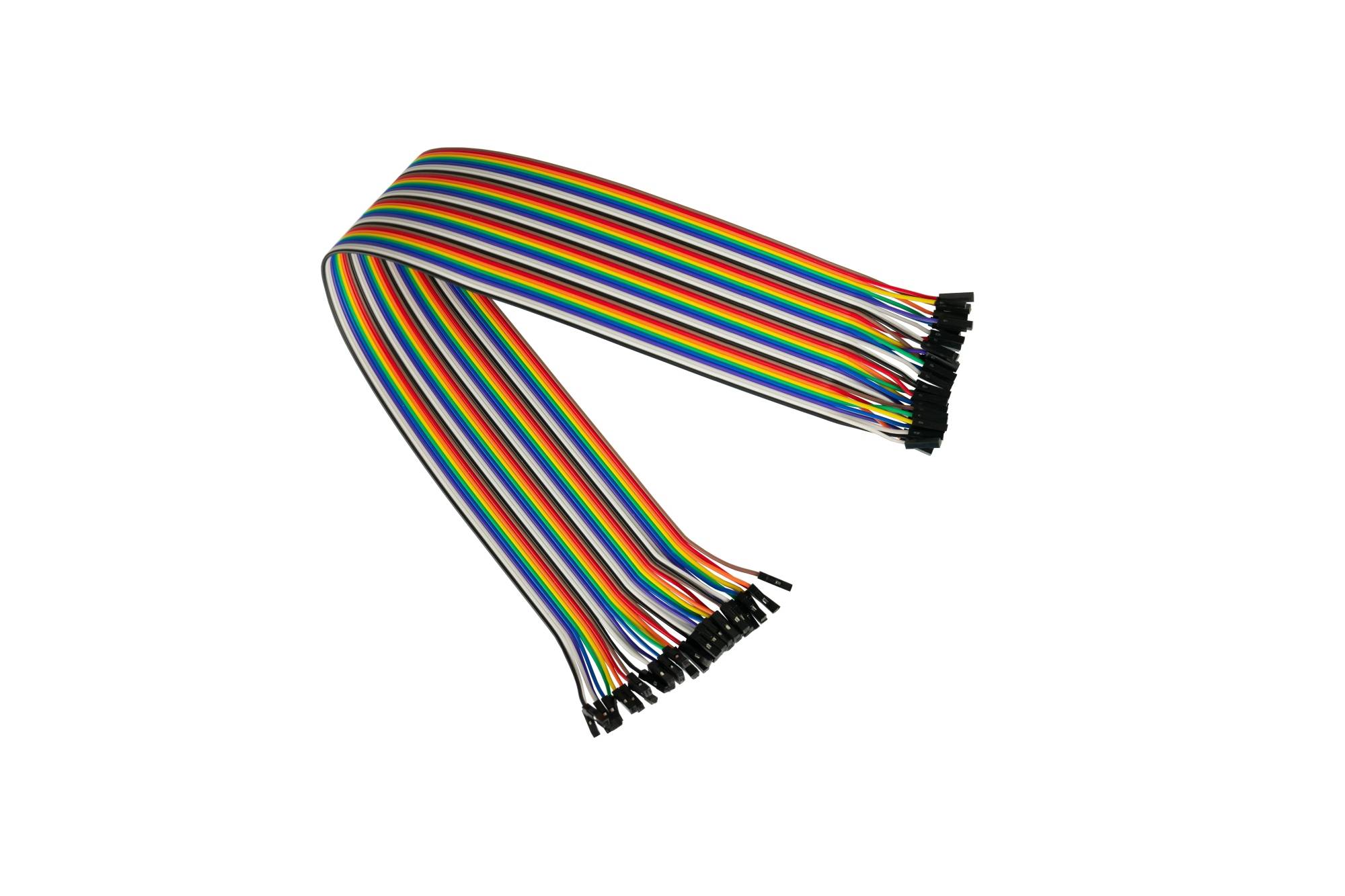 kabelmeister® Jumper Wire 40-Pin trennbare Adern für Arduino, Raspberry Pi etc., Buchse an Buchse, AWG28, 20cm-0