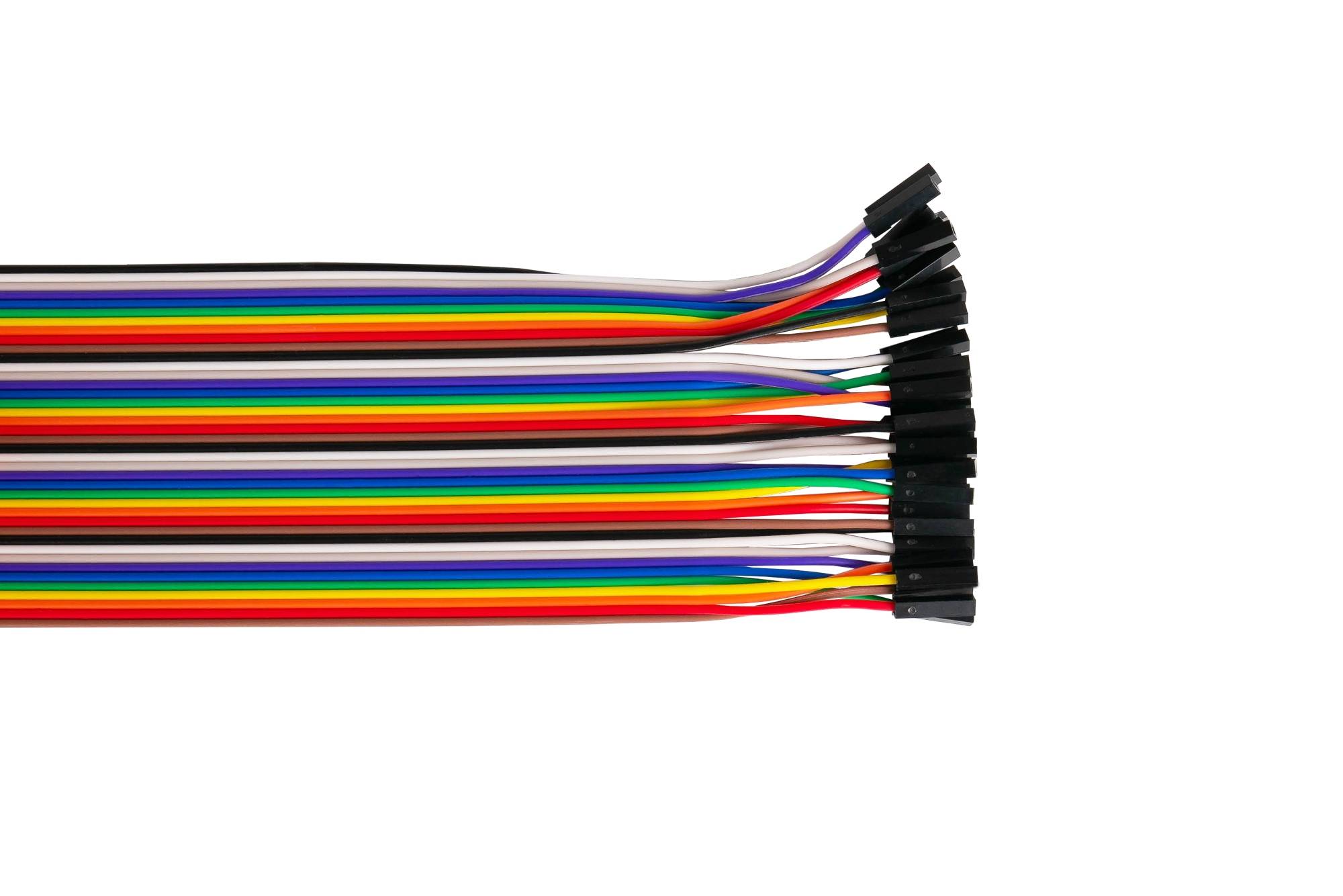 kabelmeister® Jumper Wire 40-Pin trennbare Adern für Arduino, Raspberry Pi etc., Buchse an Buchse, AWG28, 20cm-1