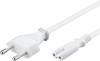 Goobay 51326 Netzkabel mit Eurostecker & C7 Buchse universell Stromkabel für PlayStation & Xbox Eurokabel, Weiß, 1.50 m