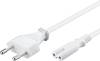 Goobay 93987 Netzkabel mit Eurostecker & C7 Buchse universell Stromkabel für PlayStation & Xbox Eurokabel, Weiß, 3.00 m