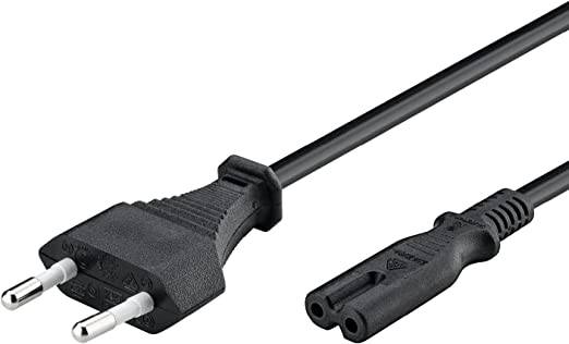 Goobay 51322 Netzkabel mit Eurostecker & C7 Buchse universell Stromkabel für PlayStation & Xbox Eurokabel Schwarz 1.80 m-0