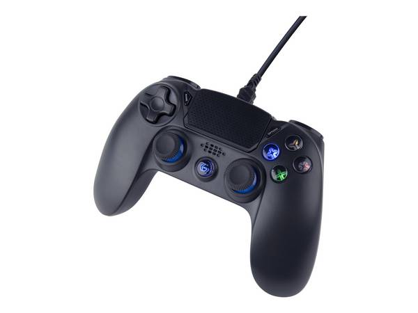 Gembird JPD-PS4U-01 - Game Pad - 8 Tasten - kabelgebundenSchwarz - für Sony