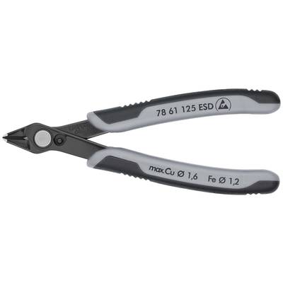 KNIPEX 78 61 125 ESDSB Electronic Super Knips® ESD mit Mehrkomponenten-Hüllen brüniert 125 mm
