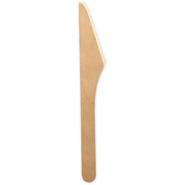 Messer Bio 165mm Holz FSC wachsbeschichtet VE=100 Stück