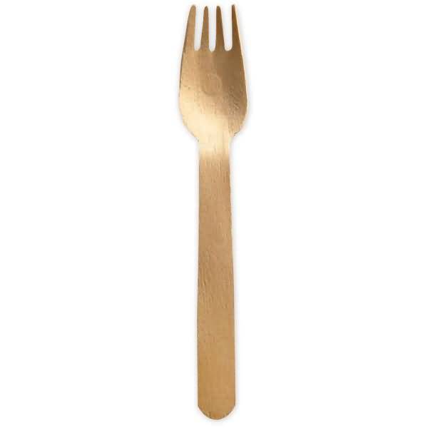 Gabeln Bio 160mm Holz FSC wachsbeschichtet VE=100 Stück-0