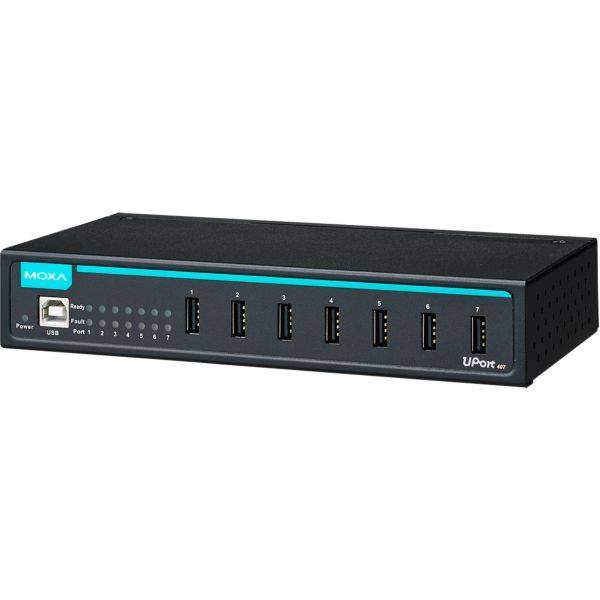 Industrieller 7-Port-USB-Hub (erweiterter Temperaturbereich) UPort 407-T w/o Adapter-2