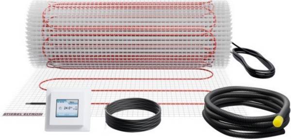 Stiebel Eltron Fußbodentemperierung FTM 100/2 Set Plus, Heizfläche von 2m2, 200W 230V
