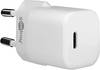 Goobay 59358 Nano USB-C Netzteil 20W / Power Delivery Charger / Universal Ladegerät Handy / USB Typ C Adapter / Weiß