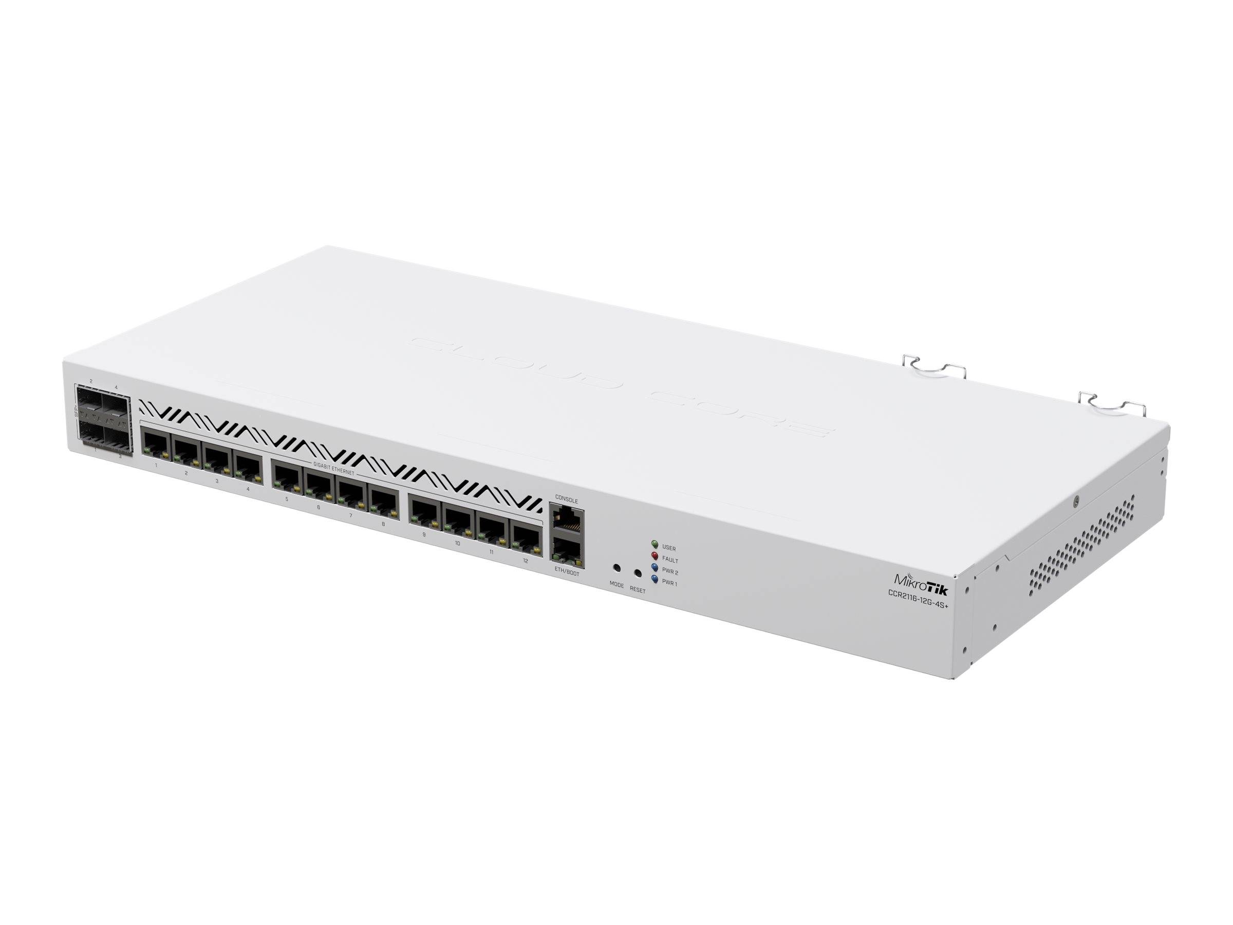 MikroTik Cloud Core Router CCR2116-12G-4S+ - Router - 10GbE - an Rack montierbar-0