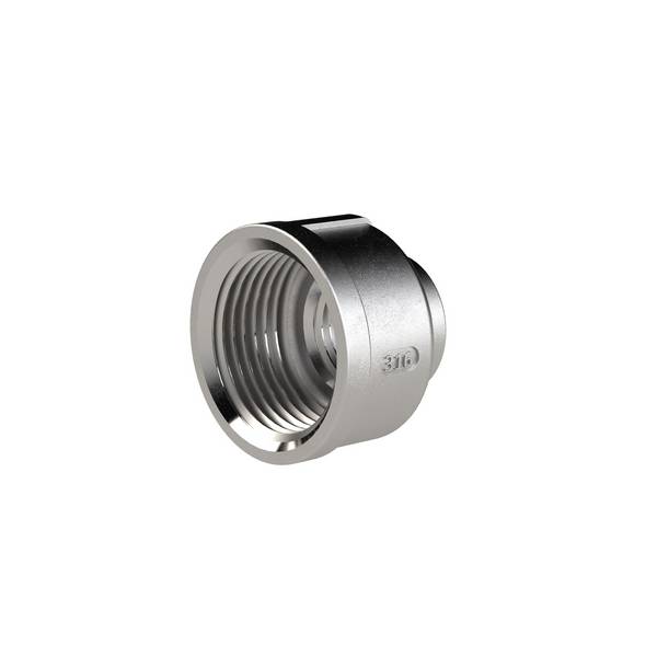 RIEGLER Reduziermuffe rund, G 1 1/4 IG, G 1 IG, Arbeitsdruck max. 20 bar, ES 1.4408.